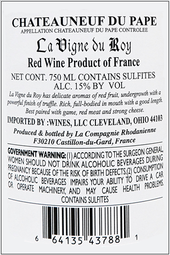 Châteauneuf-du-Pape 2022 2本セット Chateauneuf Du Pape 2022 by La Vigne Du Roy – Wines From Italy