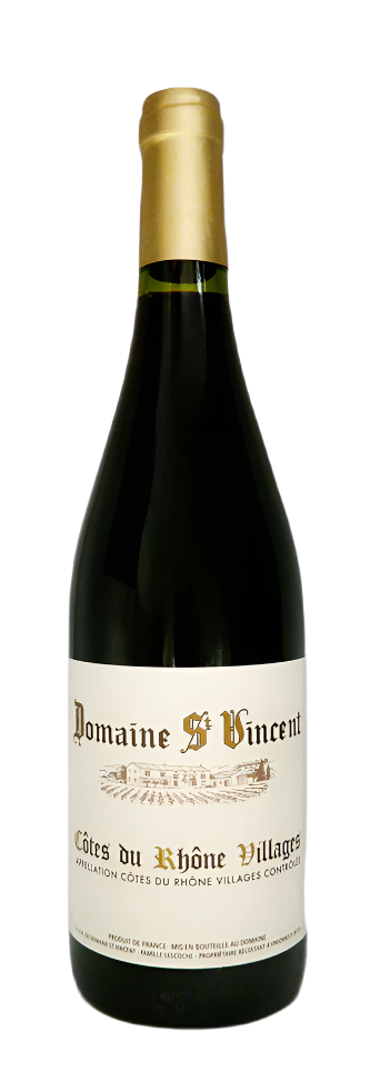 Cote du Rhone Villages Rouge, 2021 by Domaine Saint Vincent, Rhone, France