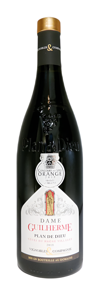 Cotes du Rhones Villages, 2018 Paln de Dieu by Domaine Dame Guilherme