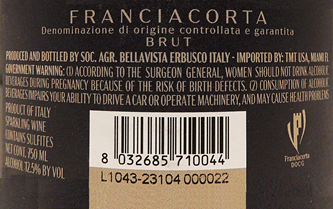 2018 Bellavista Franciacorta La Scala Brut | Wines From Italy