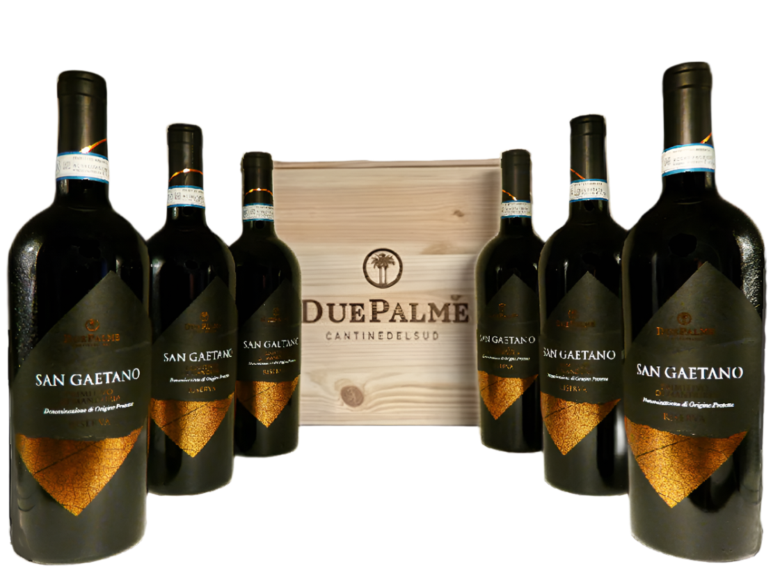 Primitivo di Manduria Riserva 2021, 6 In Wooden Box by Due Palme