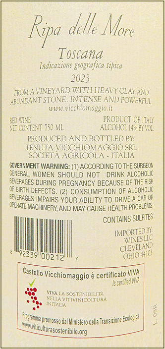 Ripa Delle More IGT Super Tuscan, 2023 by Vicchiomaggio – Wines