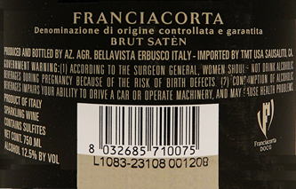 Saten 2018 Brut Champagne by BellaVista label