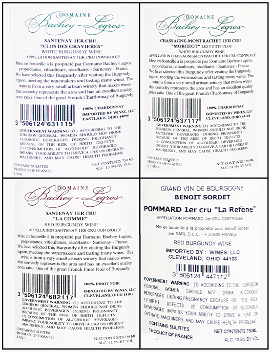 Meet the Cru, 1er Cru, Four Pack labels