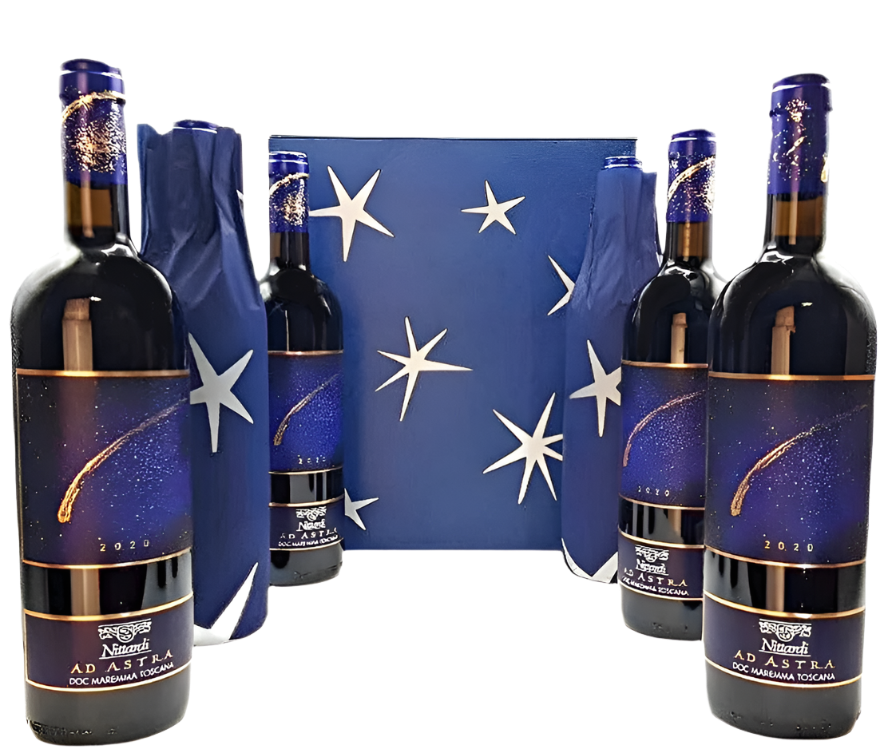Ad Astra, 2021, A Super Tuscan 6 with wood box a 12% Discount Tuscany, Italy
