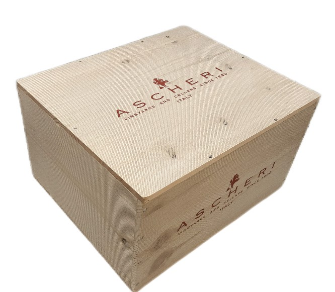 Barolo 2020 Pisapola Vineyard Six in Wooden Box By Ascheri, Piemonte, Italy