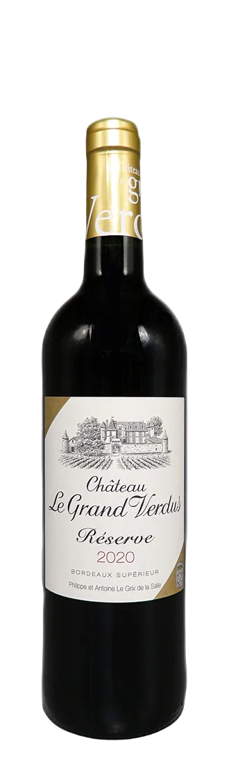 Bordeaux Superior Reserve, Rouge, 2020 by Chateau Le Grande Verdus