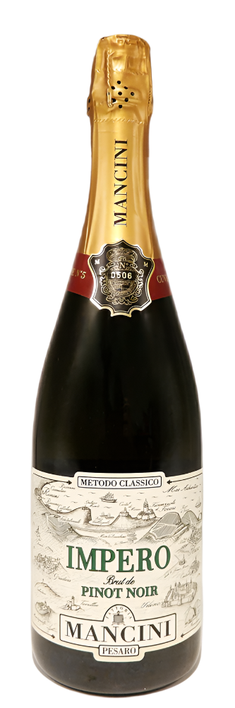 Brut de Pinot Noir, Impero, 2021, By Mancini in Le Marche