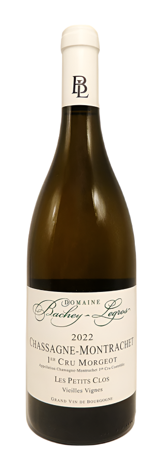 Chassagne Montrachet, Blanc 2022, 1st Cru Morgeot, Les Petits Clos, Vieilles Vignes by Bachey Legros, Burgundy, France