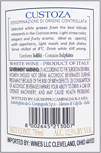 Custoza Bianco, 2025 by Campagnola label