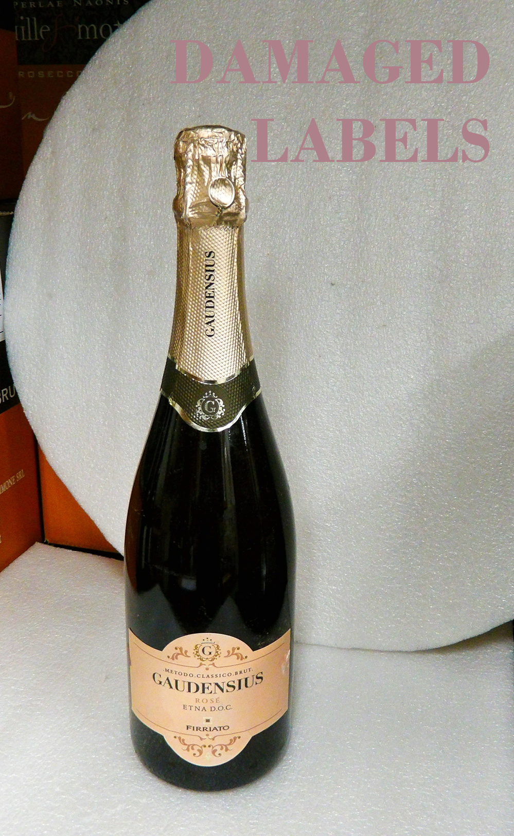 D.L. Gaudensius Rose' Etna D.O.C. Brut Champagne Method by Firriato, Sicily, Italy
