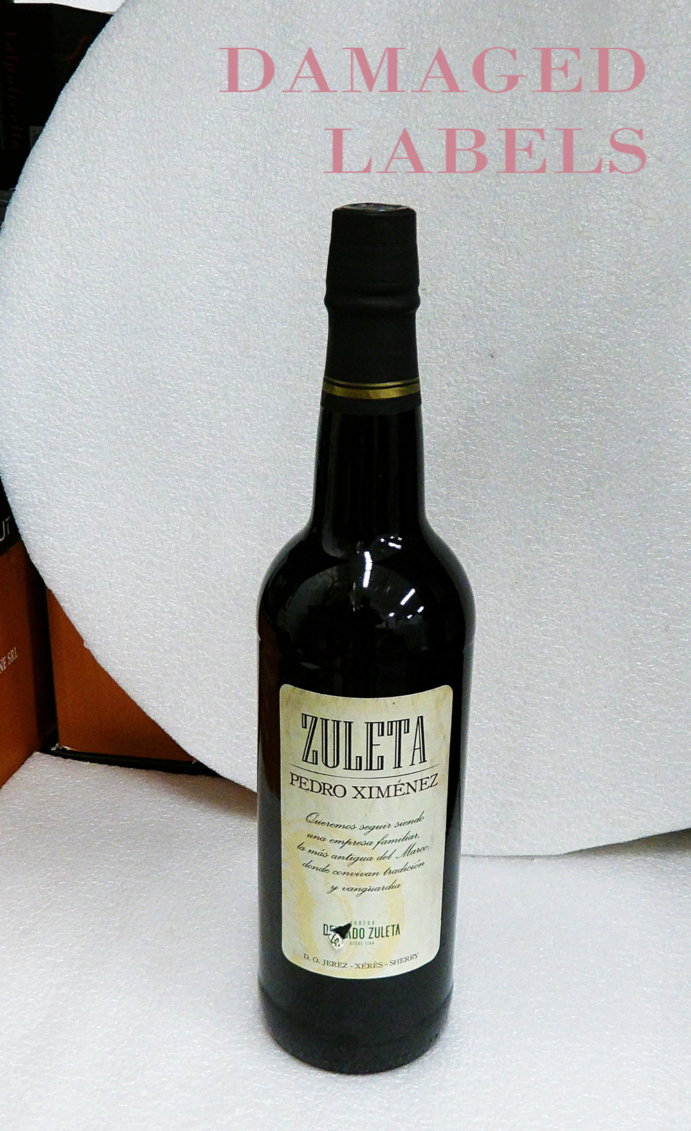 Damaged Labels Delgado Dry Oloroso Sherry, Jerez, Xeres, Spain – Wines ...