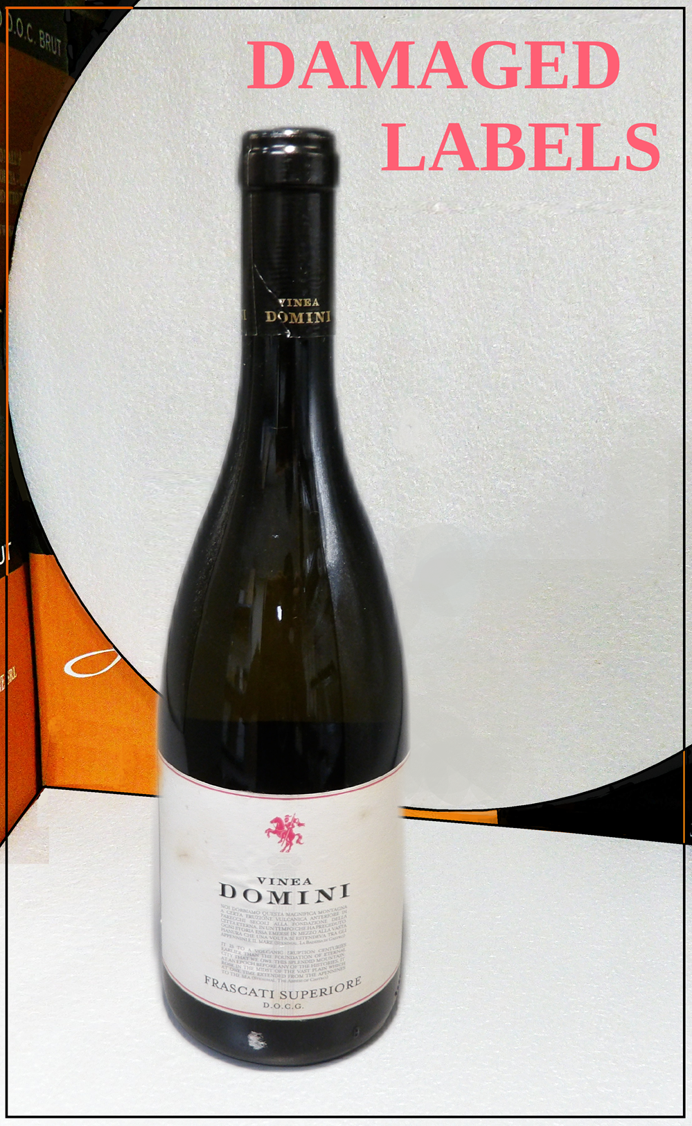 Damaged Labels Frascati Superiore DOCG, 2024 by Vinea Domini Gotto d'oro Due Bicchieri