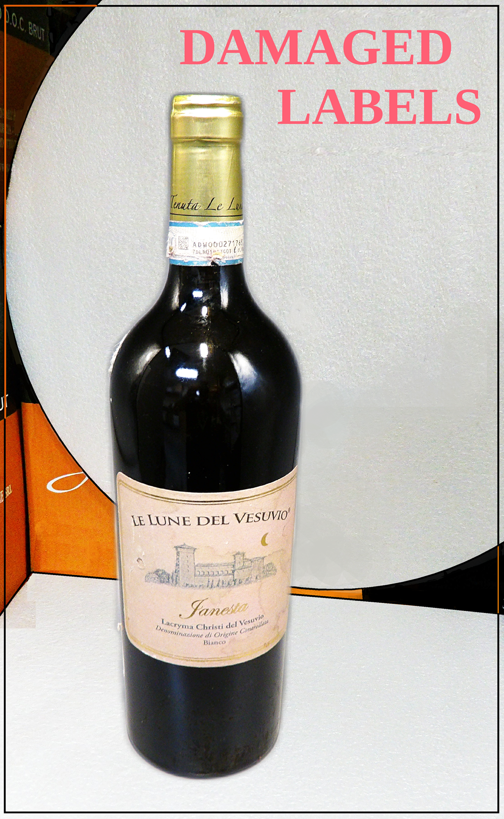 Damaged Labels Lacryma Christi Bianco Janesta, 2025 Le Lune Del Vesuvio