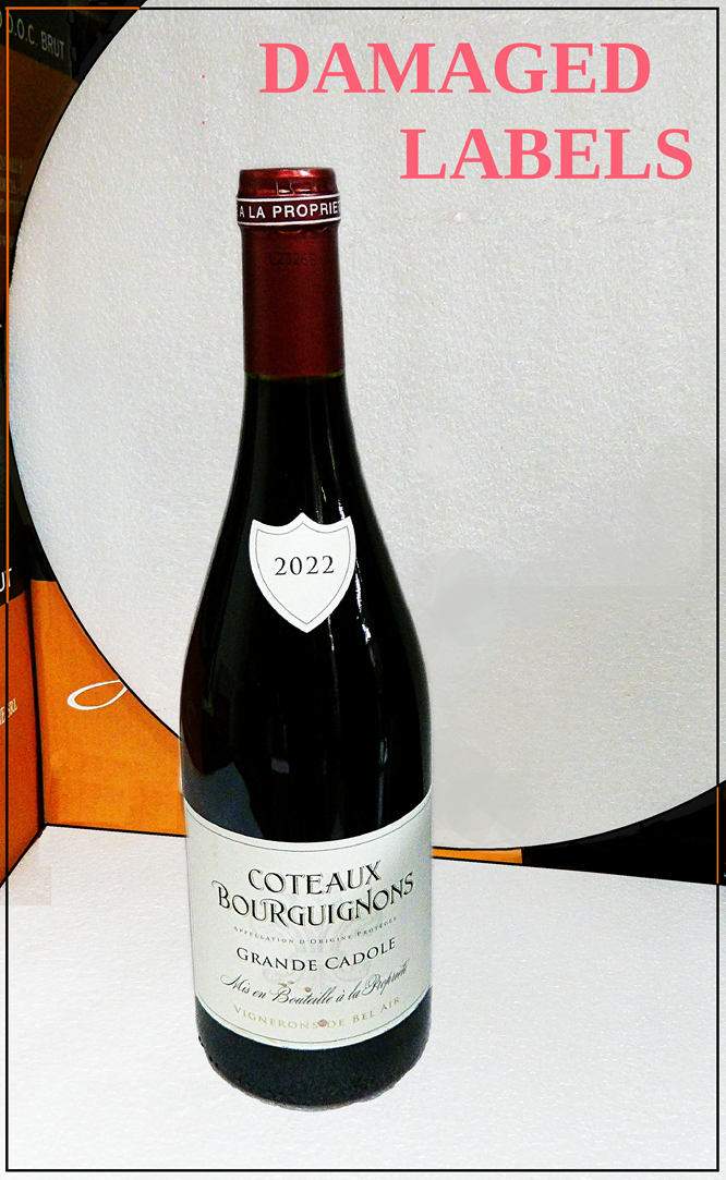 Damaged Labels Coteaux Bourguignons, 2022 Rouge Grande Cadole by Vignerons de Bel Air