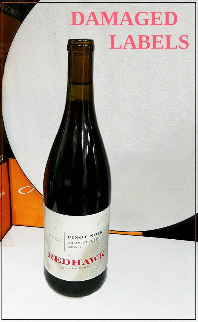 Damaged Labels Pinot Noir 2023 Redhawk, Willamette Valley