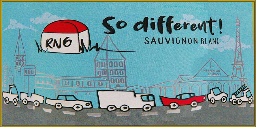 
                      
                        So Different, Sauvignon Blanc, 2023,  Front Label Art 
                      
                    