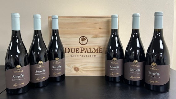 Serre Susumaniello 2021 by Due Palme 6 in Wooden Box - Wines From Italy
