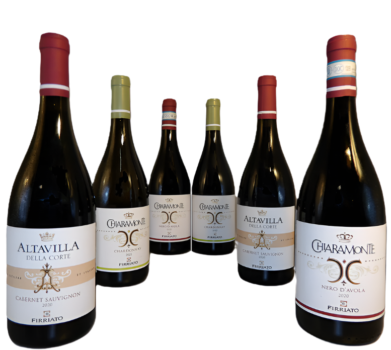 Firriato Wines, 6 Bottles, Chardonnay, Cabernet, Nero d'Avola