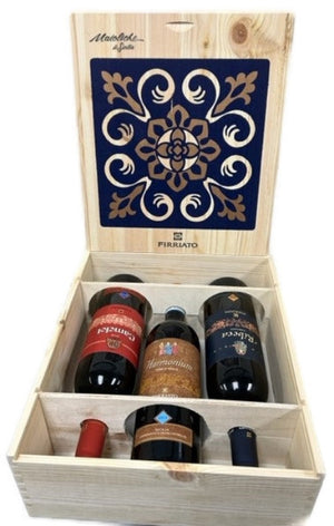 Firriato's  Premium Collection: 3 Bottles in a Wooden Box - Wines From Italy