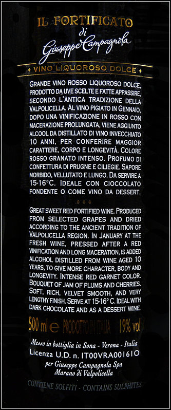 Fortificato Campagnola label