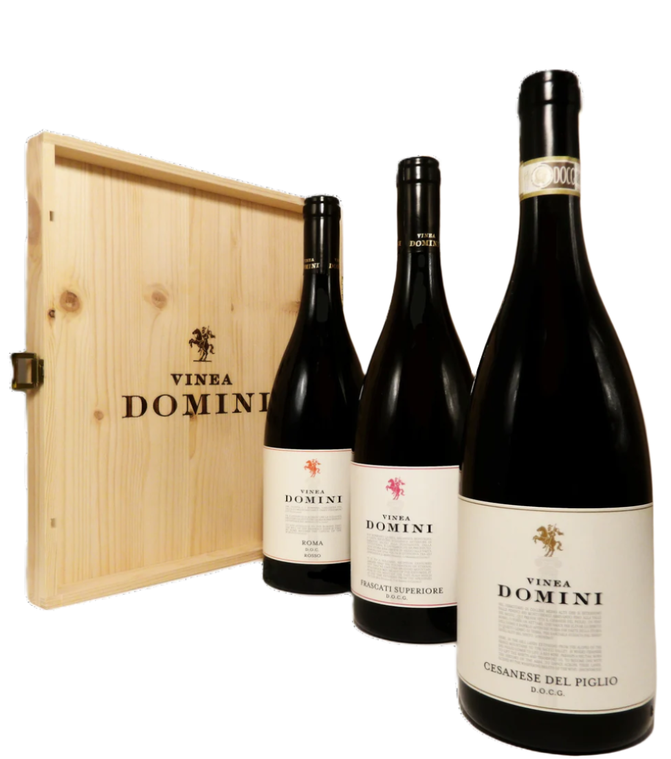 Gotto d'oro 3 btls Roma Wines in a Wooden Box