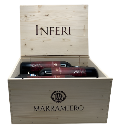 Inferi, 2020 Montepulciano d'Abruzzo Riserva in a Wooden Box by Marramiero, Abruzzo, Italy