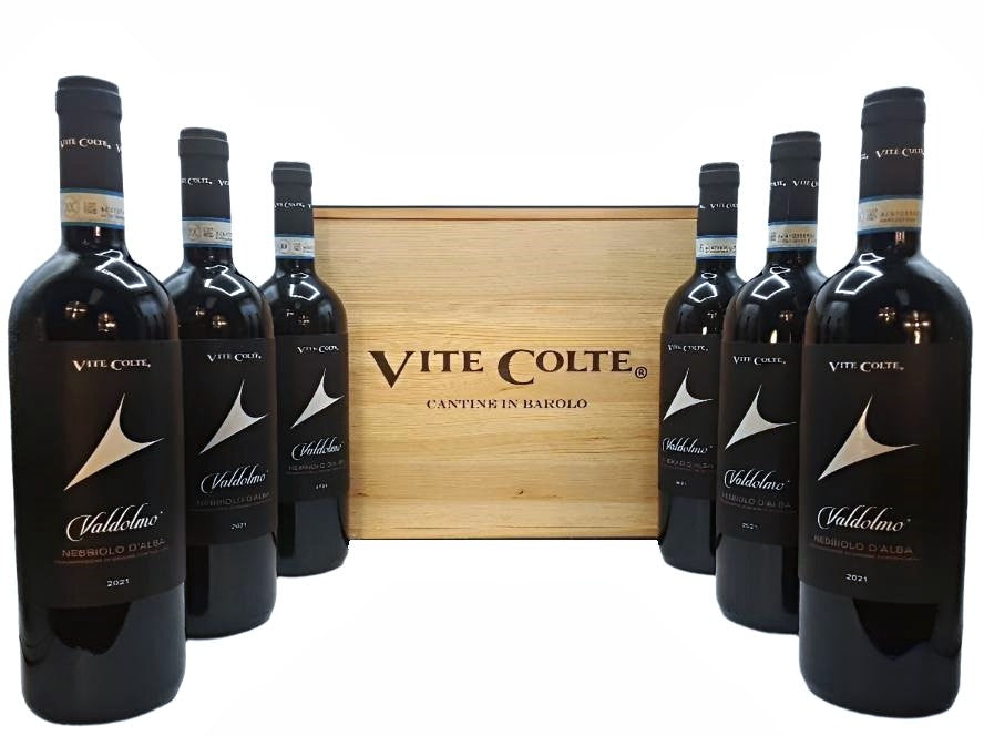 Nebbiolo 2021 Valdolmo by Vite Colte in Piedmont - 6 btls in a Wooden Box