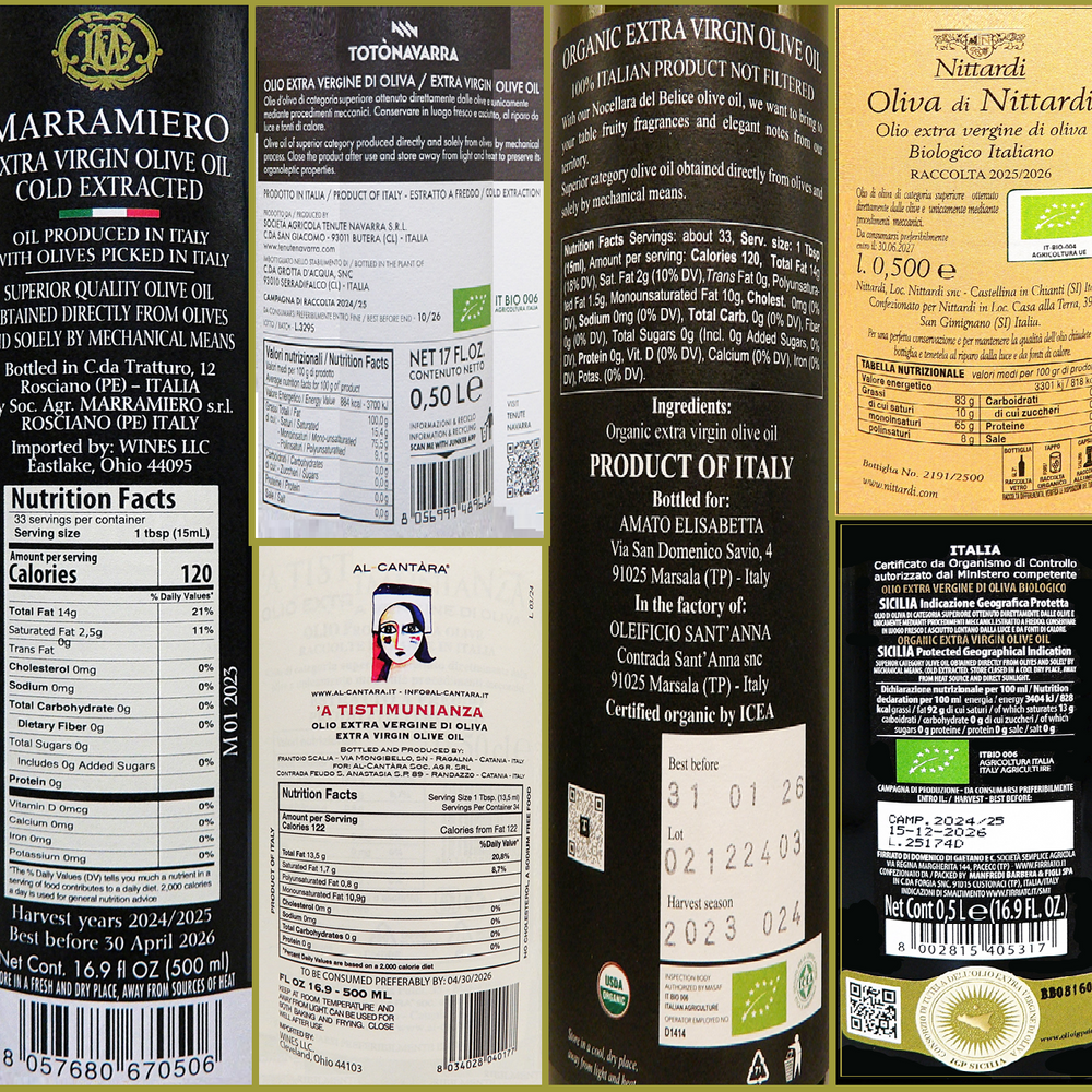 Olive Oil Tour Six Pack, Italy EVOO – Wines From Italy