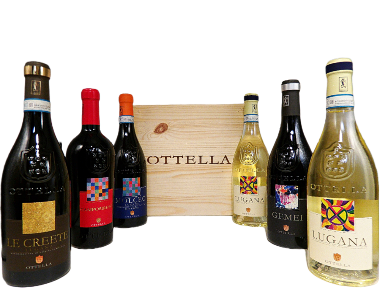 Ottella Six Bottles in a Wooden Box