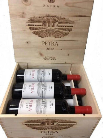 Petra, 2019,  6 In Wooden Box,  Tre  Bicchieri By Gambero Rosso - Wines From Italy