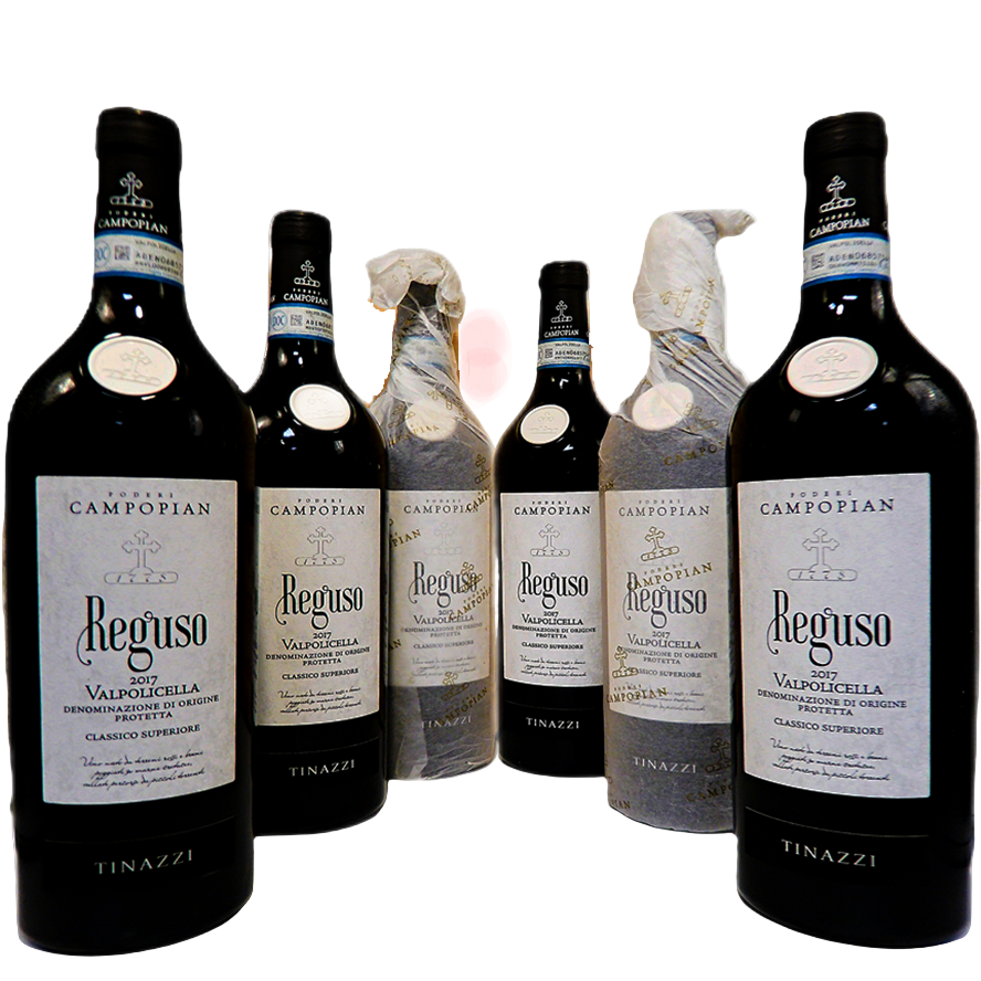 Six in a Wooden Box | Six Valpolicella, Reguso 2017 Valpolicella by Podere Campopian | Veneto | Italy