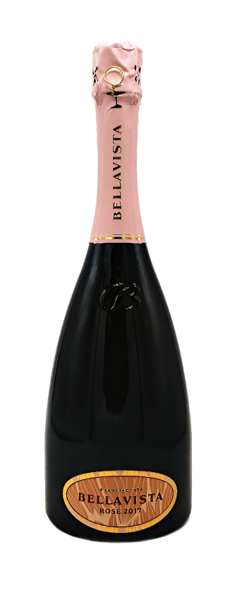 Rosé Brut, 2017 Champagne Method by BellaVista in Franciacorta, Tre Bicchieri by Gambero Rosso