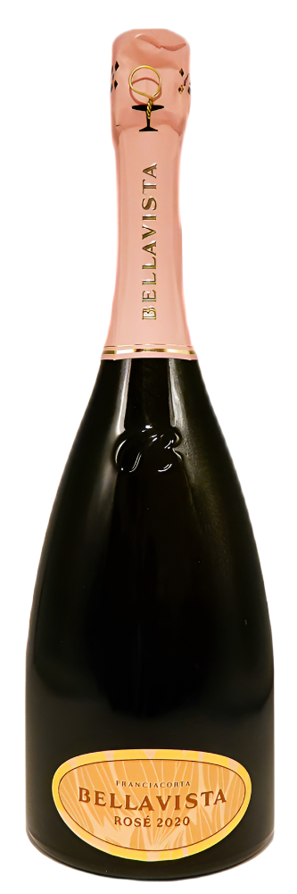 Rosé Brut, 2020 Champagne Method by BellaVista in Franciacorta, Tre Bicchieri by Gambero Rosso
