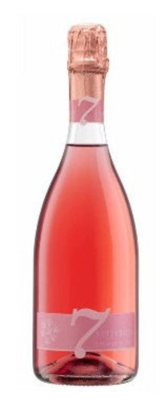 Rose' Brut, 7 Rose', Sparkling Wine by Settecani - Wines From Italy