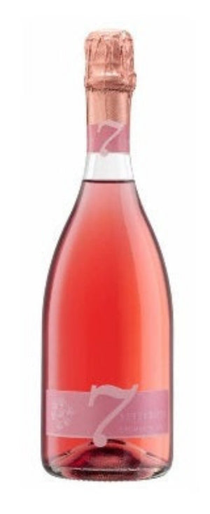 Rose' Brut, 7 Rose', Sparkling Wine by Settecani - Wines From Italy