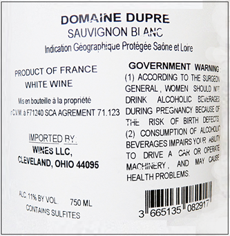Sauvignon Blanc, 6 Pack Bundle 2023, So Different Domaine Dupre label