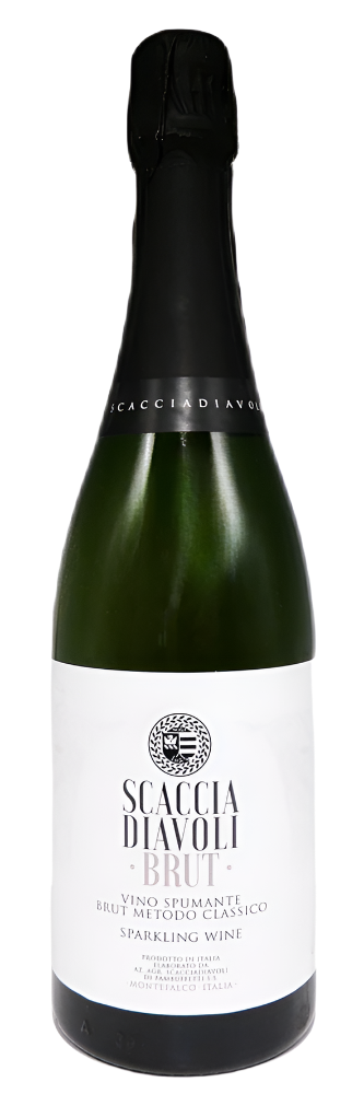 Sparkling Brut Champagne Method by Scacciadiavoli in Umbria
