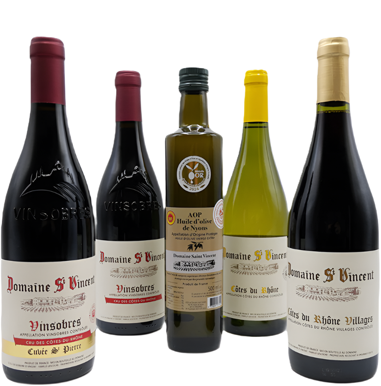 St Vincent Bundle of Six Bottles, Five Wines, One Olive oil