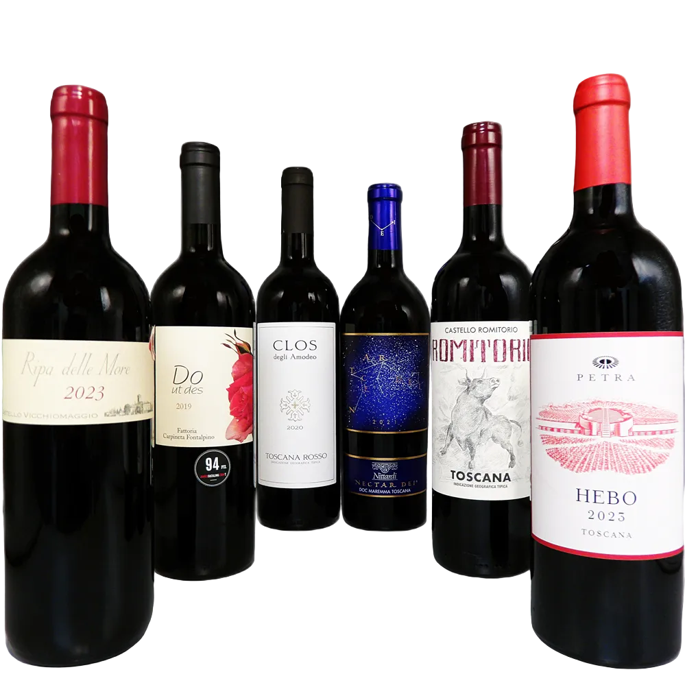 Super Tuscan a Selection of Six Bottles