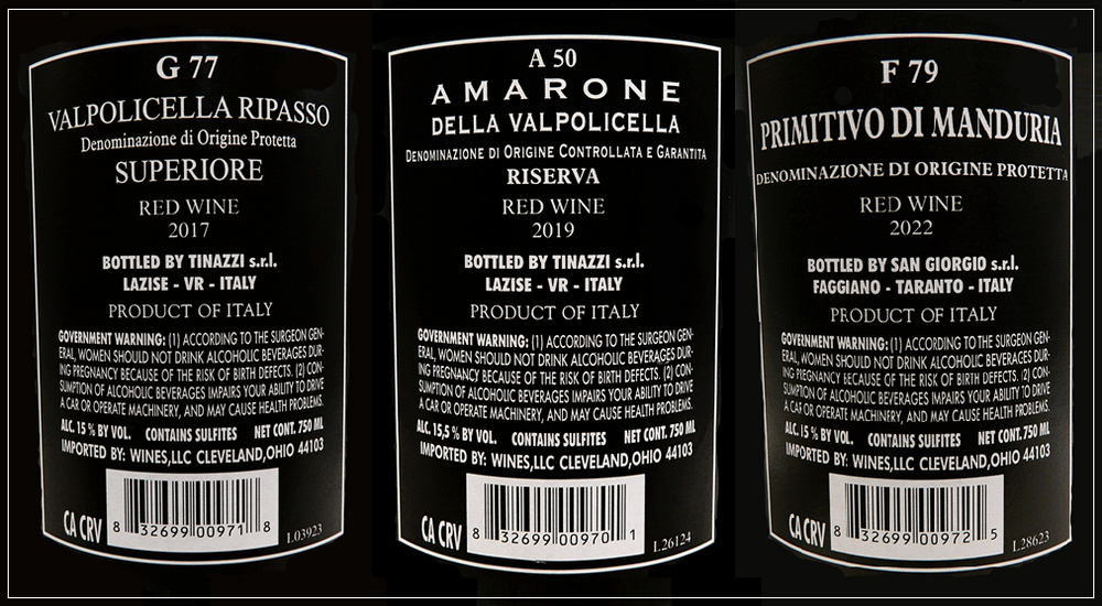 Tinazzi Generations, Three Signature Wines Bundled