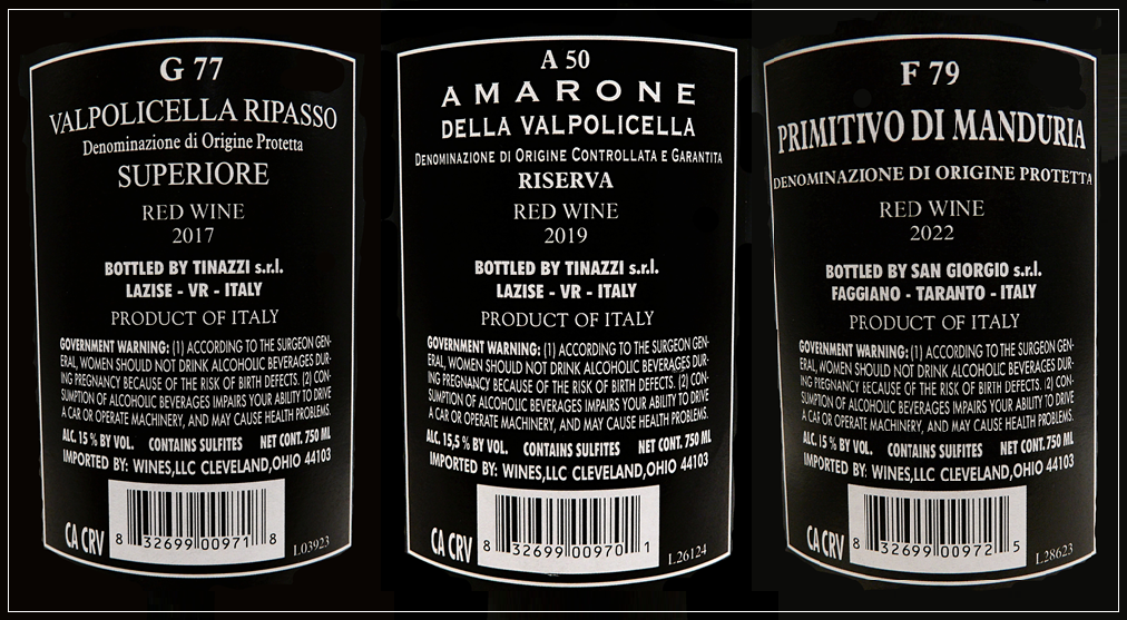 Tinazzi Generations, Three Signature Wines Bundled