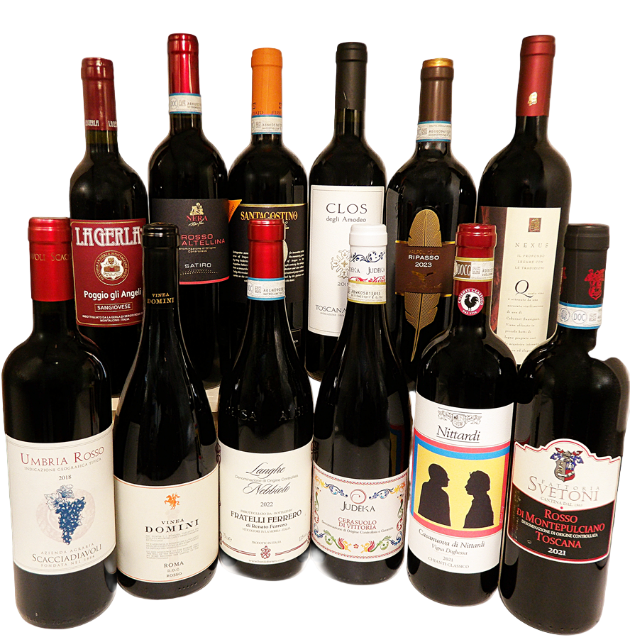 Tour of Italy Case 12 Red Wines