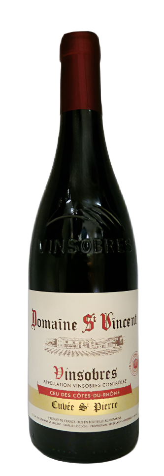 Vinsobres Cru Rouge, 2021 Saint Pierre by Domaine St Vincent, Rhone, France